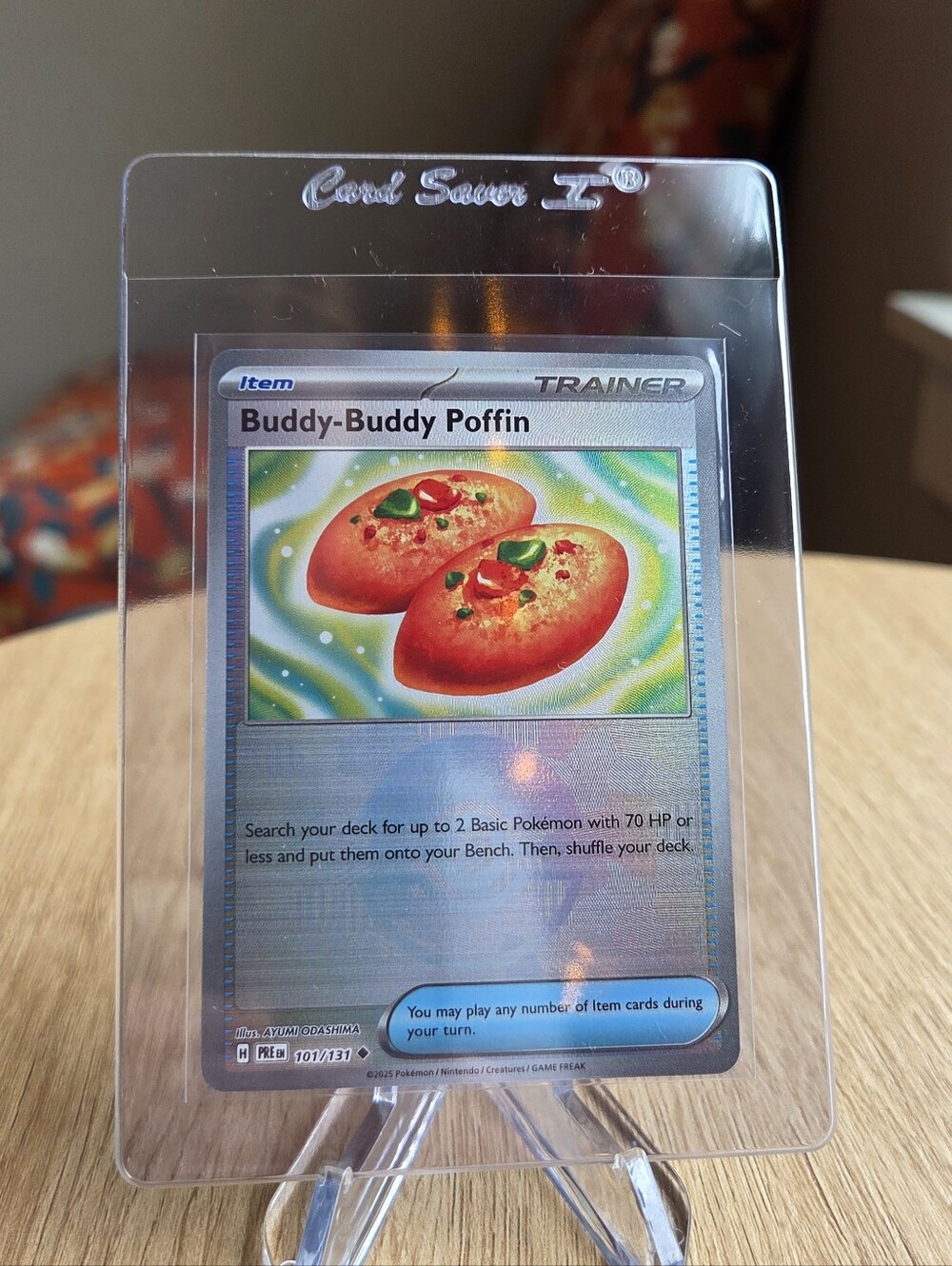 Buddy-Buddy Poffin Poke Ball Holo Pokémon Card Prismatic Evolutions Card